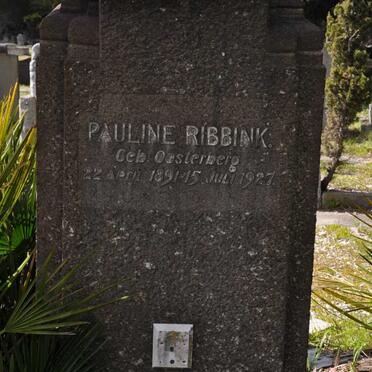 RIBBINK Pauline 1891-1927