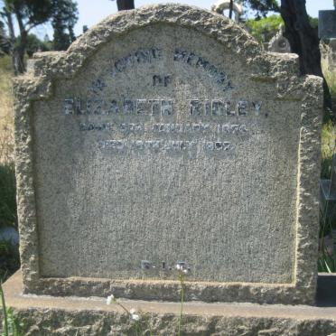 RIDLEY Elizabeth 1874-1957