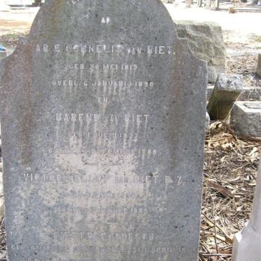 RIET Arie Cornelis, van 1819-1890