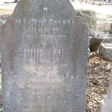 RIET Arie Cornelis, van 1819-1890