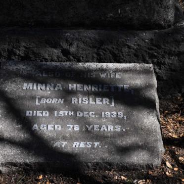 RISLER Minna Henriette -1939