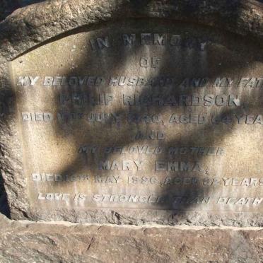 RICHARDSON Philip -1940 &amp; Mary Emma -1956