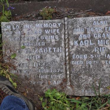 RIP Karl Michele 1872-1949 &amp; Ann Elizabeth HIGGS 1876-1948