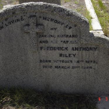 RILEY Frederick Anthony 1879-19?4