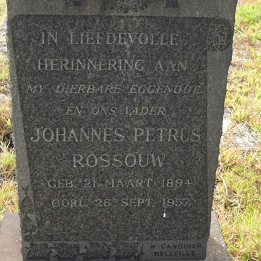 ROSSOUW Johannes Petrus 1894-1957