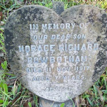 ROWBOTHAM Horace Richard -1917