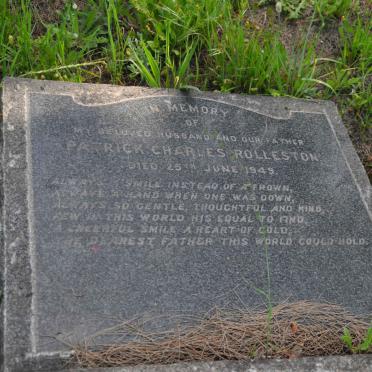 ROLLESTON Patrick Charles -1949