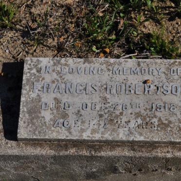 ROBERTSON Francis -1918