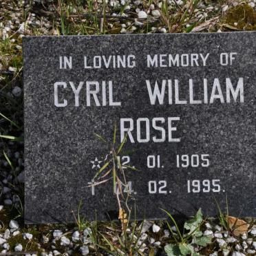ROSE Cyril William 1905-1995