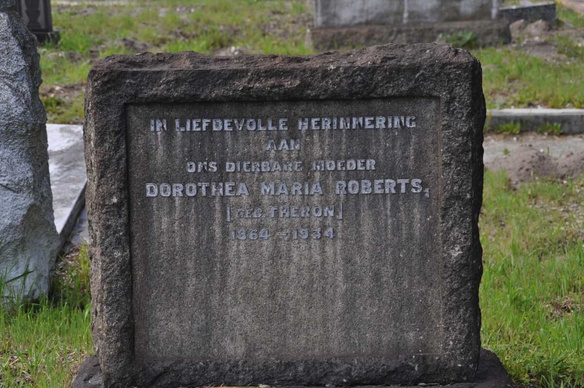 ROBERTS Dorothea Maria nee THERON 1864-1934