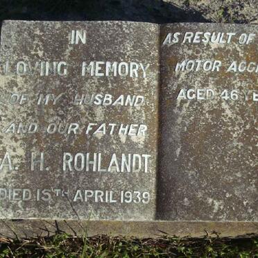 ROHLANDT A.H. -1939