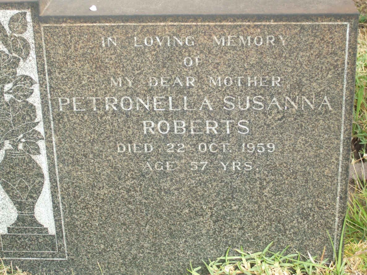 ROBERTS Petronella Susanna -1959