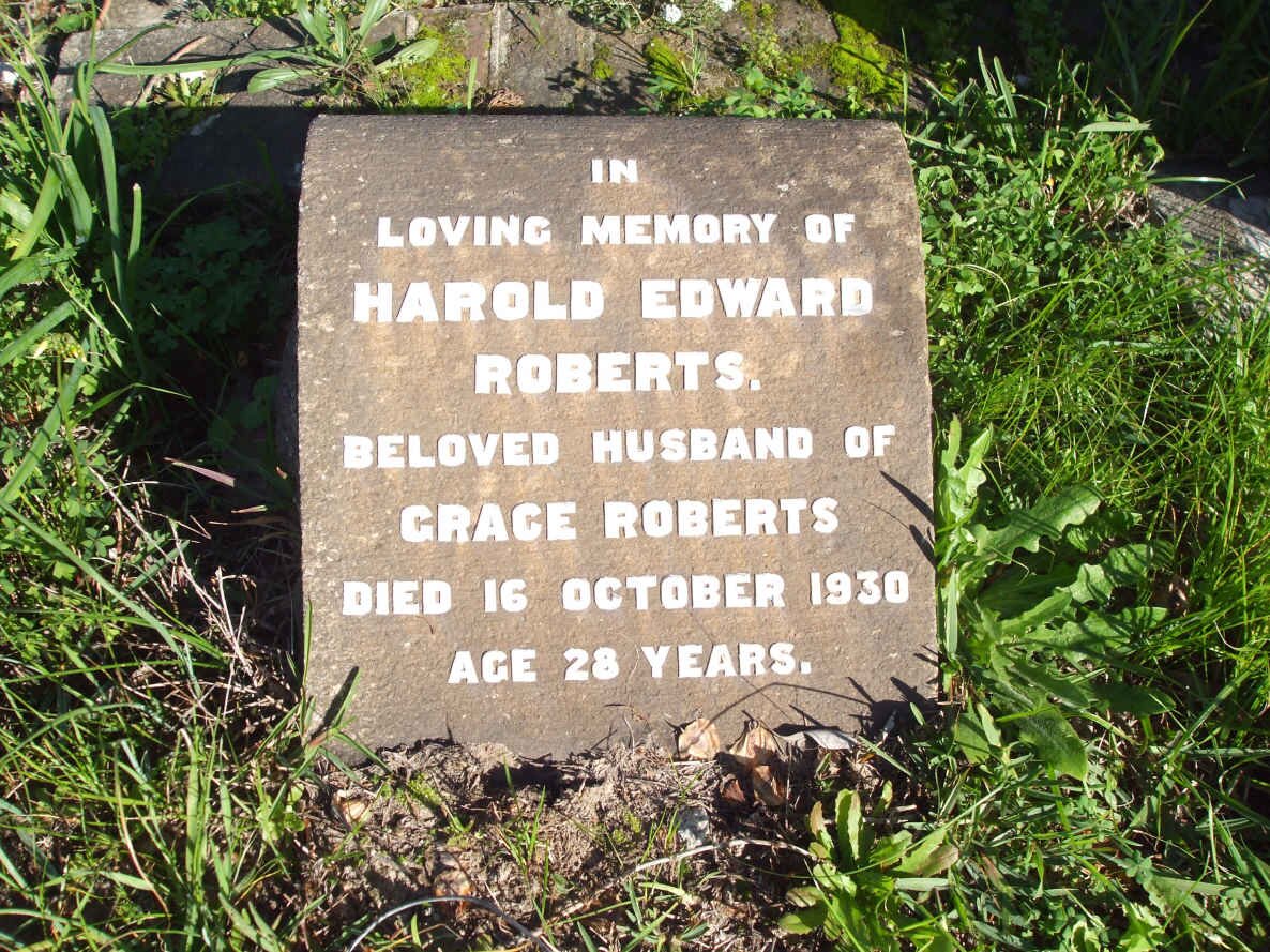 ROBERTS Harold Edward  -1930 