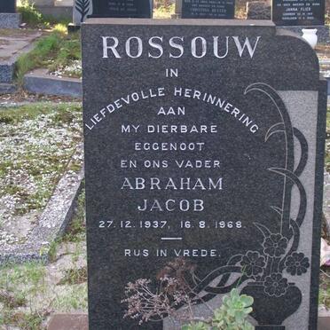 ROSSOUW Abraham Jacob 1937-1968