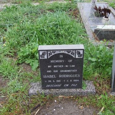 RODRIGUES Isabel 1901-1984