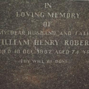 ROBERTS William Henry -1952