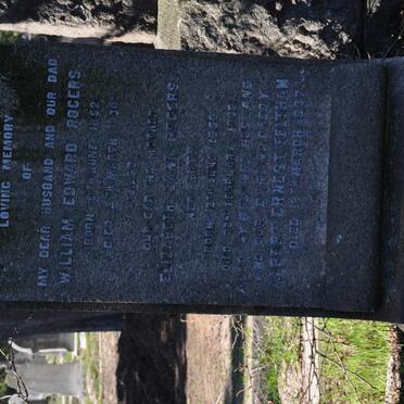ROGERS William Edward 1852-1930 &amp; Elizabeth Jane BATE 1853-19?6 :: FELTHAM Albert Ernest -1937