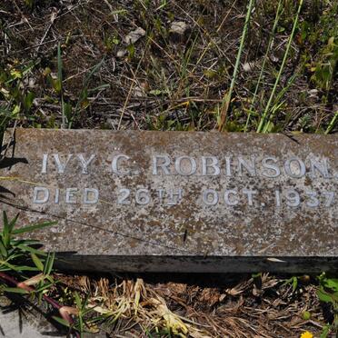 ROBINSON Ivy C. -1937
