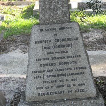 ROWORTH Edward 1880-1984 &amp; Henrica Croasdella O'CONNER 1890-1959