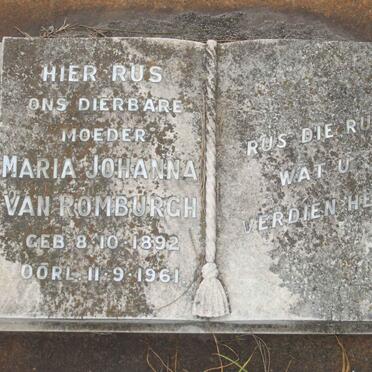 ROMBURGH Maria Johanna, van 1892-1961