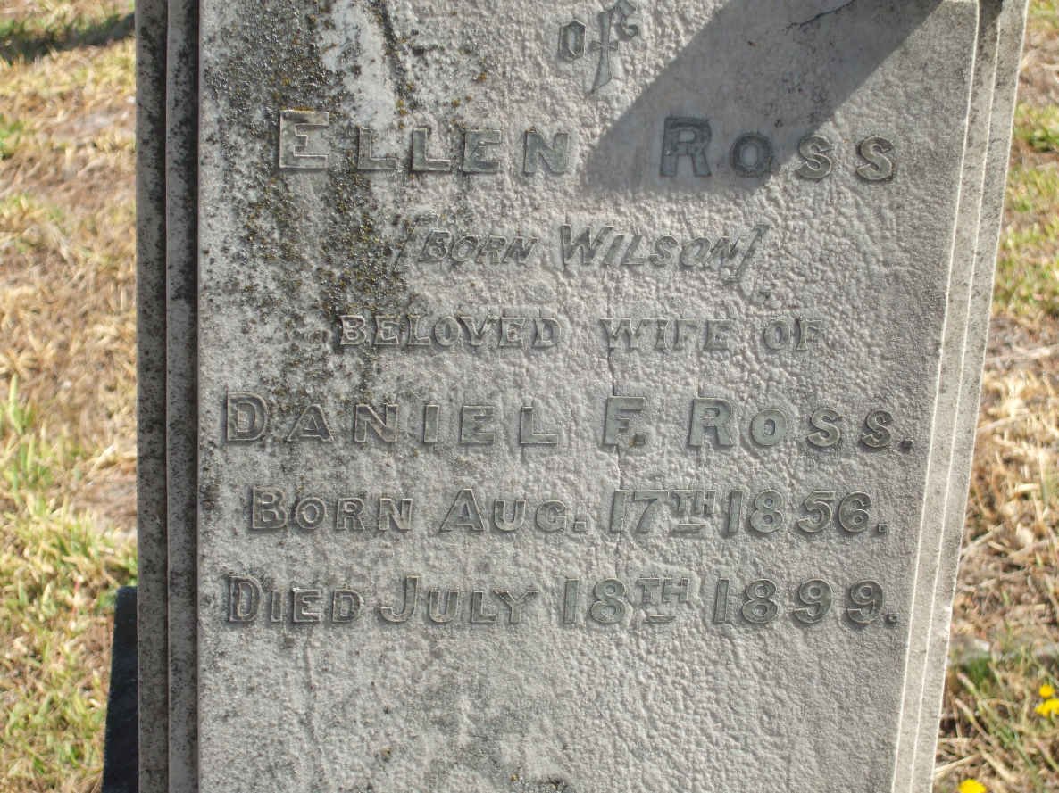 ROSS Ellen nee WILSON 1856-1899