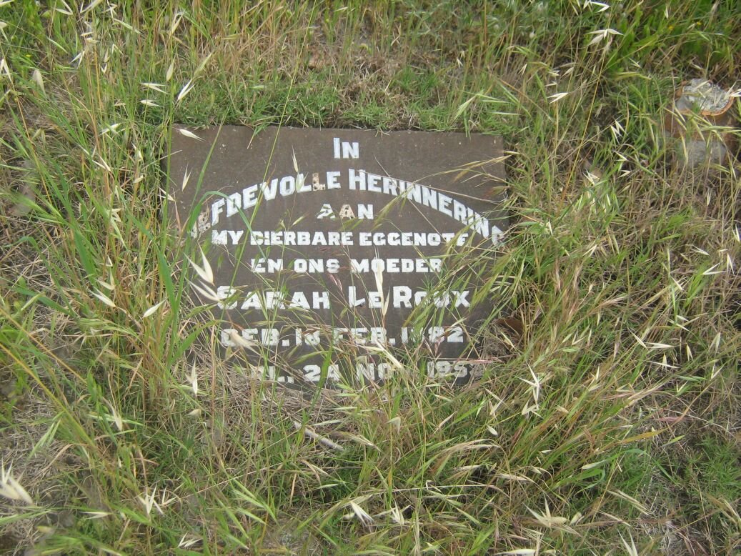 ROUX Sarah, le 1882-1952