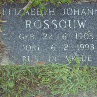 ROSSOUW Elizabeth Johanna 1905-1993