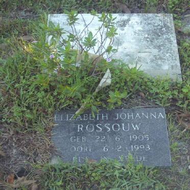 ROSSOUW Jan Johannes 1904-1983 &amp; Elizabeth Johanna 1905-1993