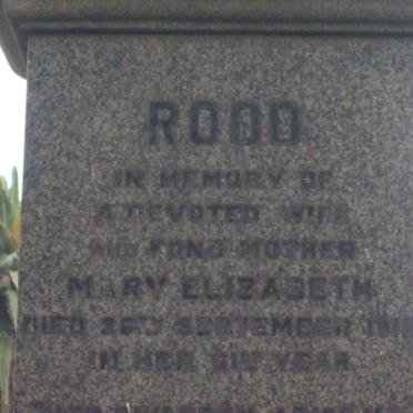 ROOD Ernest -1933 &amp; Mary Elizabeth -1916