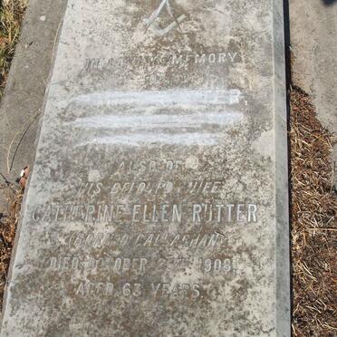 RUTTER James  -1908 &amp; Catherine Ellen O’CALLAGHAN  -1908