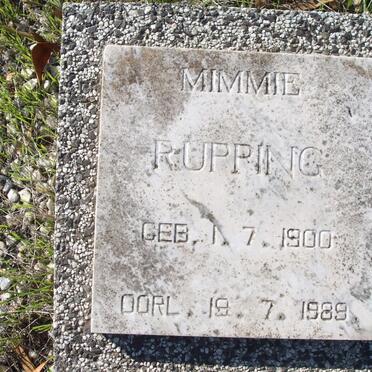 RUPPING Mimmie 1900-1989