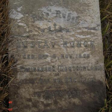 RUNGE Gustav 1855-1913