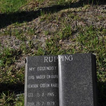RUPPING Hendrik Gideon Karel 1915-1979