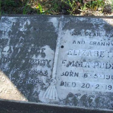 RUDDY Lawrence Sydney 1893-1955 &amp; Elizabeth Emma 1904-1992