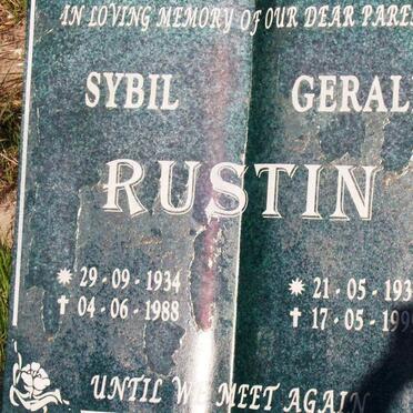 RUSTIN Gerald 1937-1999 &amp; Sybil 1934-1988