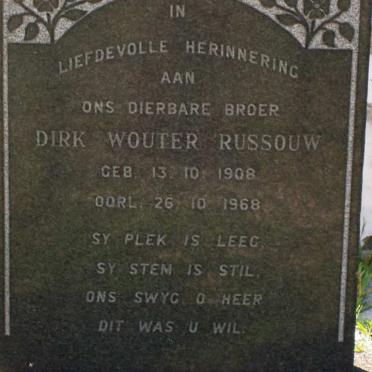 RUSSOUW Dirk Wouter 1908-1968