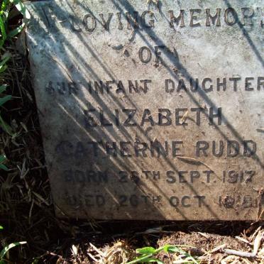 RUDD Elizabeth Catherine 1917-1918