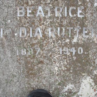 RUTTER Alfred Thomas 1860-1910 &amp; Phoebe 1854-1936 :: RUTTER Beatrice Lydia 1887-1940