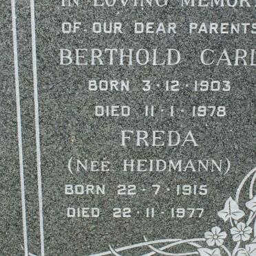 RUSTER Berthold Carl -1903-1978 Freda HEIDMANN 1915-1977