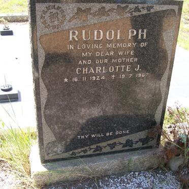RUDOLPH Charlotte J. 1924-1967