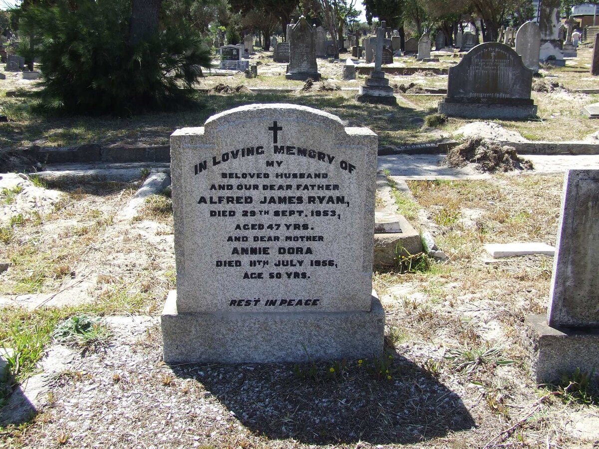 RYAN Alfred James -1953 &amp; Annie Dora -1956
