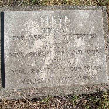 STEYN Susan -1962 :: STEYN Louisa -1964