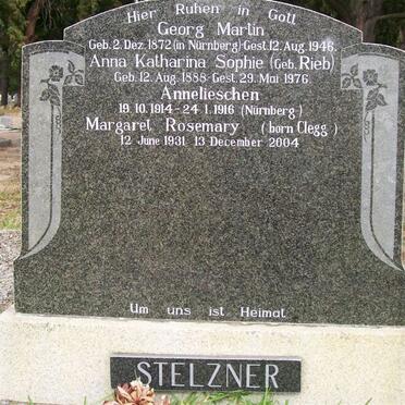 STELZNER Georg Martin 1872-1946 &amp; Anna Katharina Sophie RIEB 1888-1976