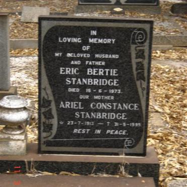 STANBRIDGE Eric Bertie -1973 &amp; Ariel Constance 1913-1995