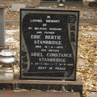 STANBRIDGE Eric Bertie -1973 &amp; Ariel Constance 1913-1995