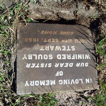 STEWART Winifred Soulby -1958