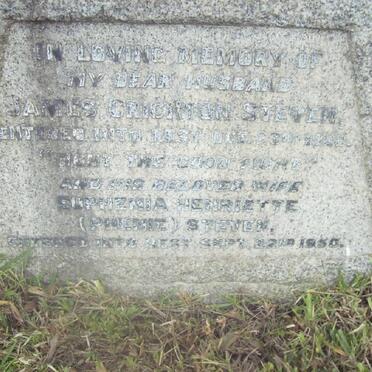 STEVEN James Crichton -1928 &amp; Euphenia Henriette -1950