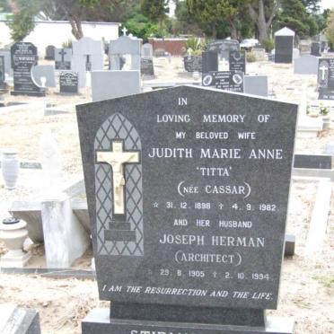 STIPANOVICH Joseph Herman 1905-1994 &amp; Judith Marie Anne CASSAR 1898-1982