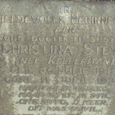 STEYN Christina nee KELLERMAN 1912-1935