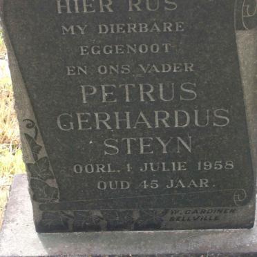 STEYN Petrus Gerhardus -1958